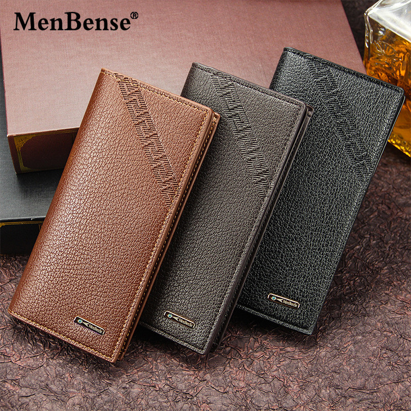 Men's Wallet Long Fashion Multiple Card Slots Men's Wallet Slim Long Thin Mens Luxury Wallet