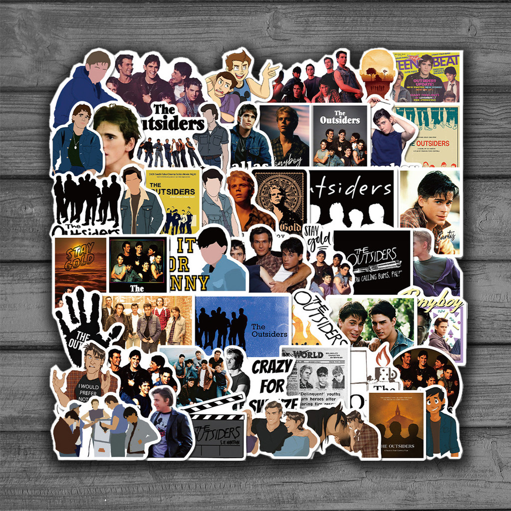 50Pcs Hot TV Show The Outsiders Stickers Funny DIY Laptop Guitar Luggage Skateboards Cars Motorcycle