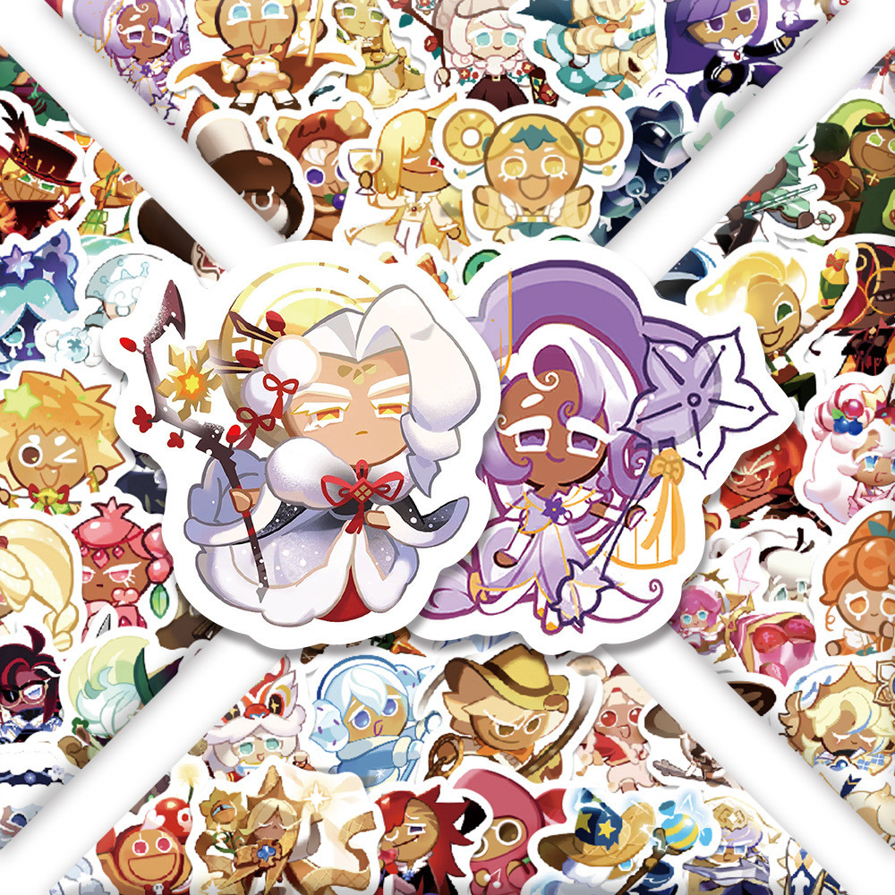 10/30/50/100PCS Cookie Run Kingdom Cartoon Sticker DIY Snowboard Laptop Luggage Cartoon Graffiti
