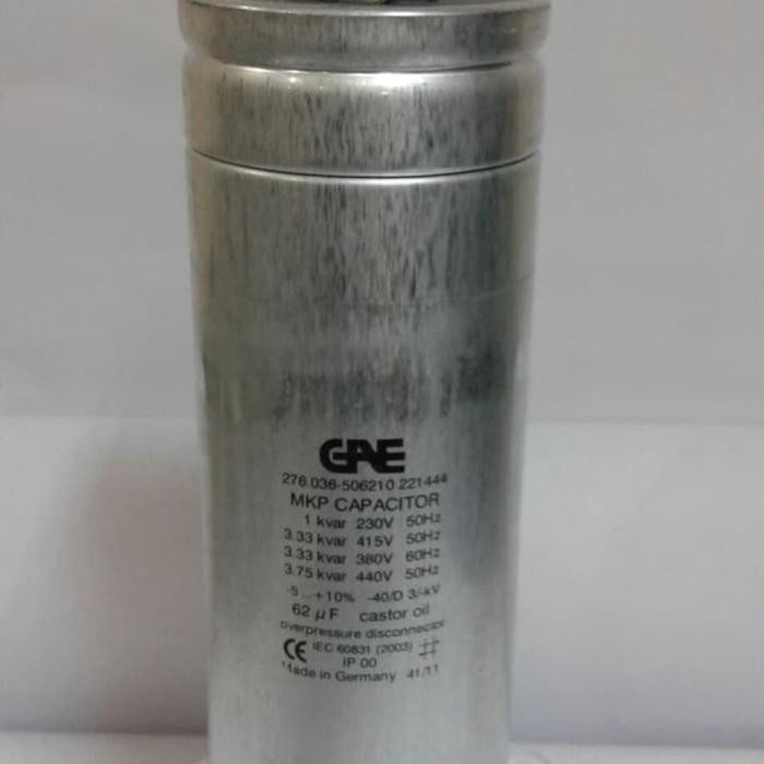 TERBARU kapasitor bank gae 3.3kvar 3.3 kvar 1 phase 1p 415v