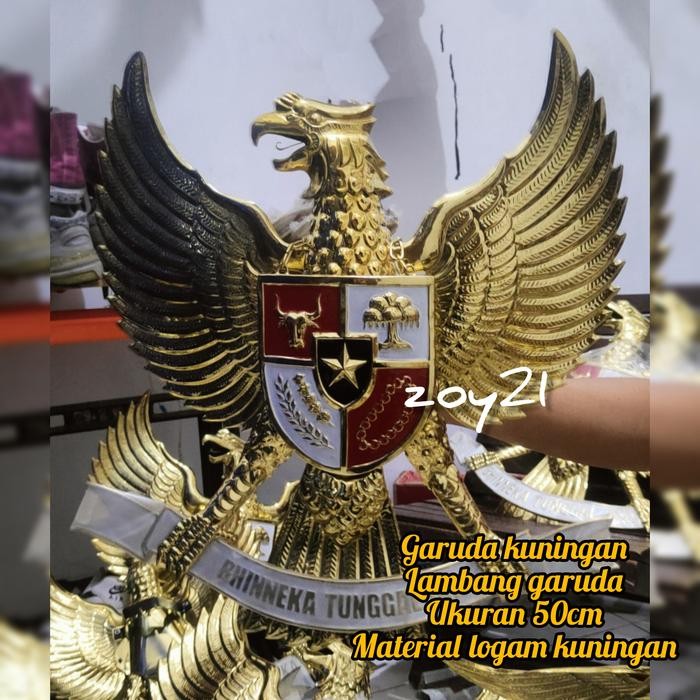 Jual [READY] Garuda kuningan 50cm lambang garuda kuningan