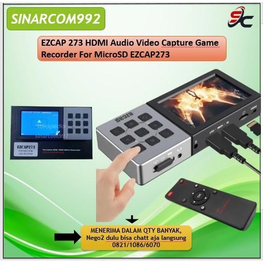 Ezcap 273 Hd Audio Video Capture Game Recorder For Crosd Ezcap273