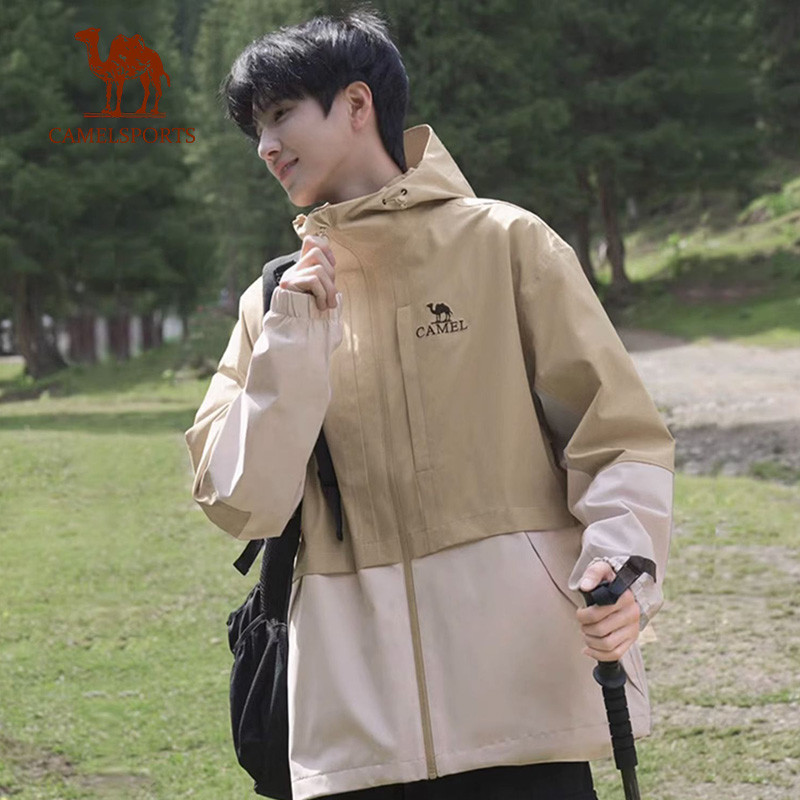 GOLDEN CAMEL Hiking Jackets Men Women Single Layer Windbreakers Waterproof Jacket for Men 2023 New W