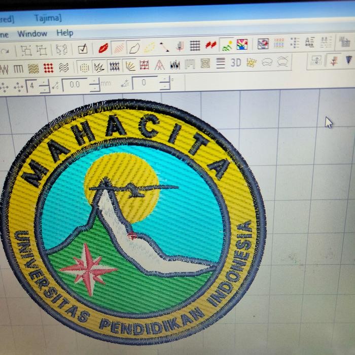 jasa desain bordir komputer, sablon DTF, manual plastisol, rubber