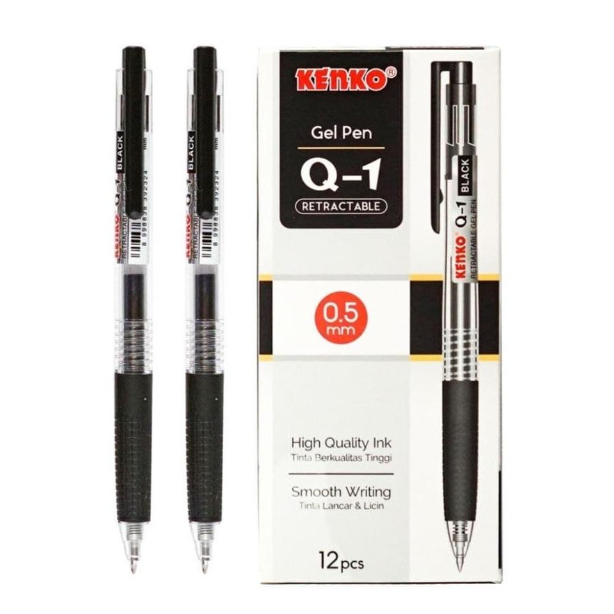 

Pulpen Gel 0,5mm KENKO Q-1 / KENKO Q1 (Lusin)