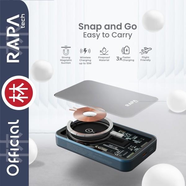 Rapatech Pb2011 & Dc3034 - Powerbank Wireless Pd20W & Line+ Mfi 27W