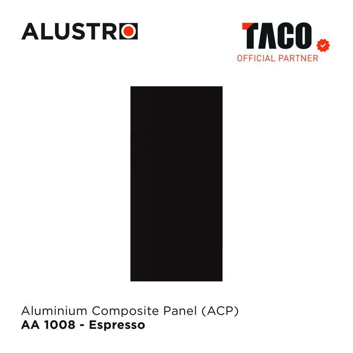 Alustro ACP Interior Solid Matte Aluminium Composite Panel PE 3mm X 1220 X 2440 mm - AA 1008 Espress
