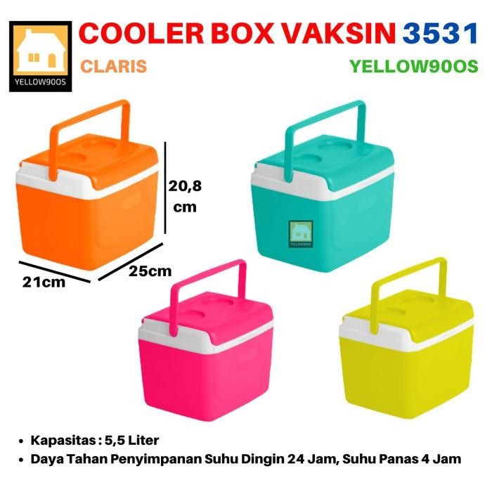Cooler Box Vaksin vaccine cool box vaksin 5,5 Liter 3531 Claris