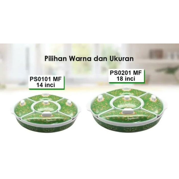 PRASMANAN SET MELAMIN (MOTIF) DIAMETER 45CM I PRASMANAN MELAMIN GOLDEN