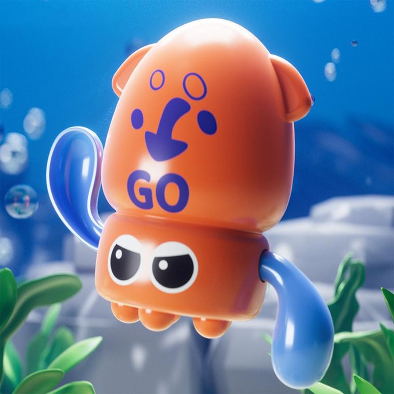 Cute Swimming Octopus Bath Toys Clockwork Dabbling Octopus Water Activated Bath Toys Pool Floating