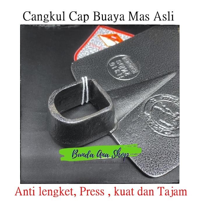 Cangkul Baja Cap Buaya Mas Carmen / Pacul Baja Asli Cap Buaya Hitam Terbaru