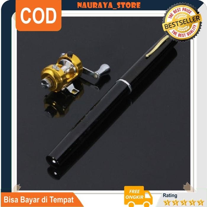 Pancing Pena 150 Cm Murah Jumbo Lengkap Pen Fishing Rod Carbon Fly