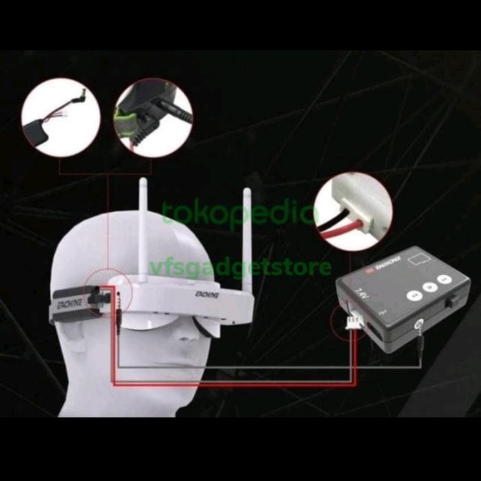 EACHINE EV100 MICRO AV RECORDER 1280*480 MINI DVR 32GB TF FPV GOOGLES