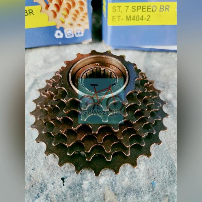 FREEWHEEL GEAR GIR BELAKANG SEPEDA 7 SPEED SUSUN EXOTIC DRAT ULIR MTB