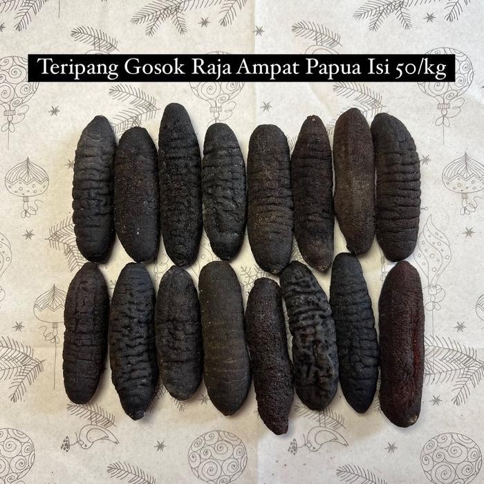 

Teripang Gosok Haisom Raja Ampat Papua Isi 50pc/kg