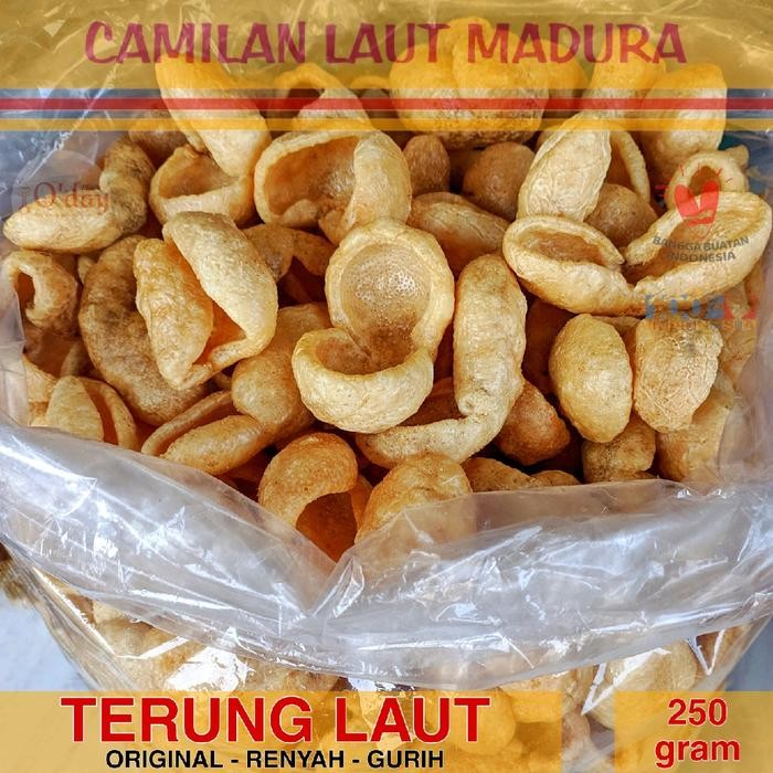 Teripang Bola Terung Haisom Asli Alami Bebas Gluten 250 gram Tanpa Tepung Siap Makan Camilan Laut