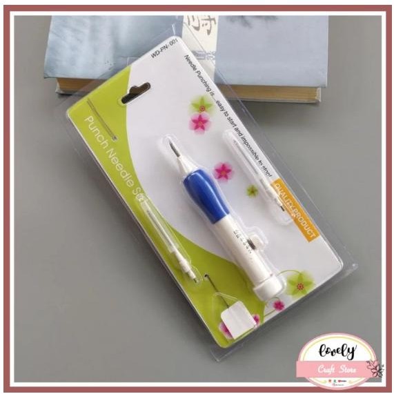 

LovelyCraftStore Embroidery punch needle pokes needle alat sulam jahit 3 ukuran jarum