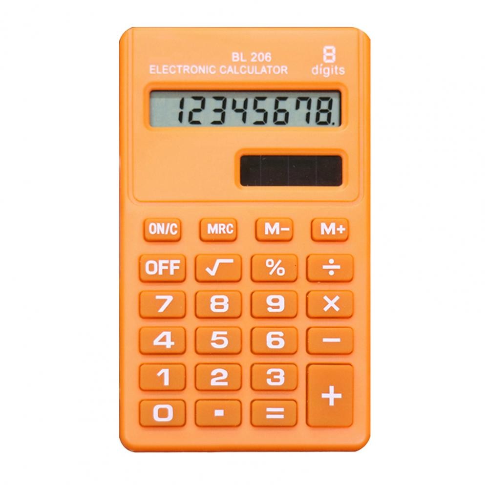 

8 Digits Cute Portable Calculator Reliable ABS Pocket Size Handheld Calculator Office Supplies