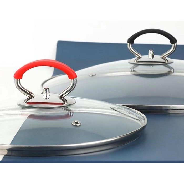 Pegangan Tutup Panci Kaca Bahan Stainless Silicon Warna Universal Gratisongkir