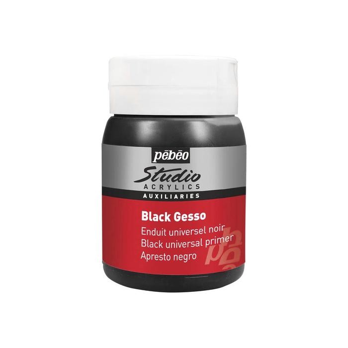 

PEBEO STUDIO ACRYLICS BLACK GESSO 500ML