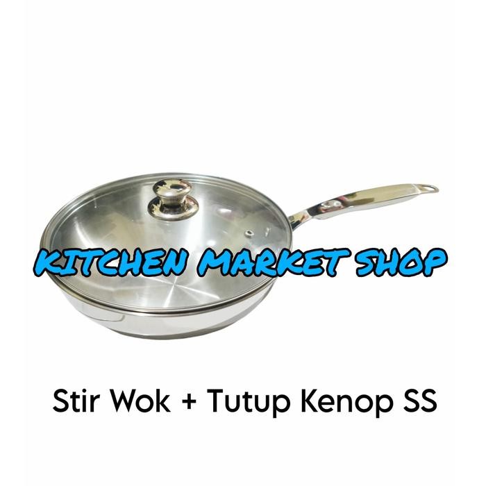 Supra Stir Wok Professional Pan Series 24Cm 28Cm 32Cm Westerm Wok Stainless Sus304 Impact Bottom
