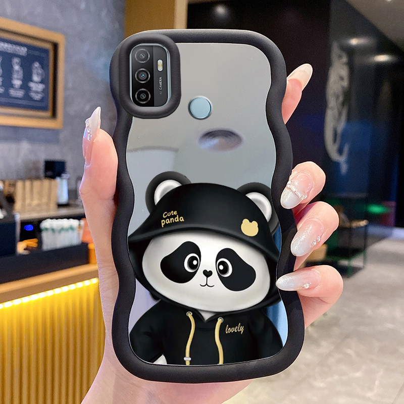 Casing Untuk OPPO A53 2020 A33 2020 A53s A32 A11s Case Casing pola Panda Kasing HP Silikon Softcase 