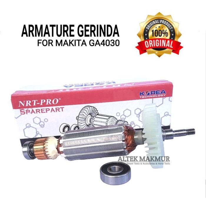 (Expert) NRT PRO Armature Mesin Gerinda MAKITA GA4030 / GA 4030 / Angker Dinamo Grenda Grinda MAKITA
