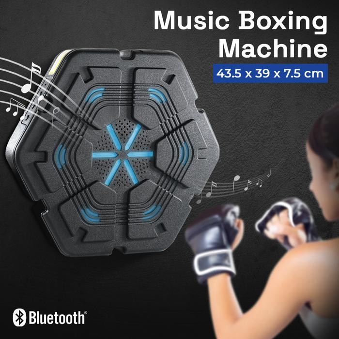 Smart Tinju Boxing Wall Machine Target With Bluetooth Music Mesin Tinju Music Boxing Machine Wall