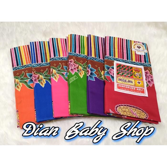 Kain Gendong Bayi Bagus - Unggul Jaya [[ Mahkota_Corak Bunga Keranjang ]] Jarik Batik Panjang.