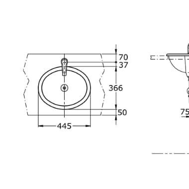 Terlaris Wastafel Toto Lw 565 Putih