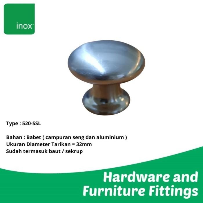 (Expert) Tarikan Laci / Knob Laci / Knob Bulat Lemari Pakaian / 520-SSL