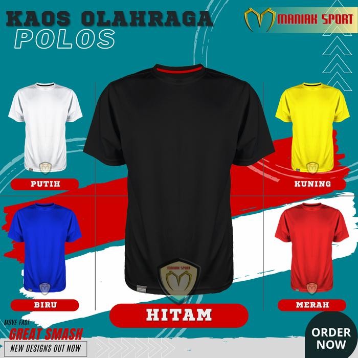 KAOS POLOS BAJU OLAHRAGA DRIFIT MILANO JERSEY BADMINTON VOLLY PINGPONG
