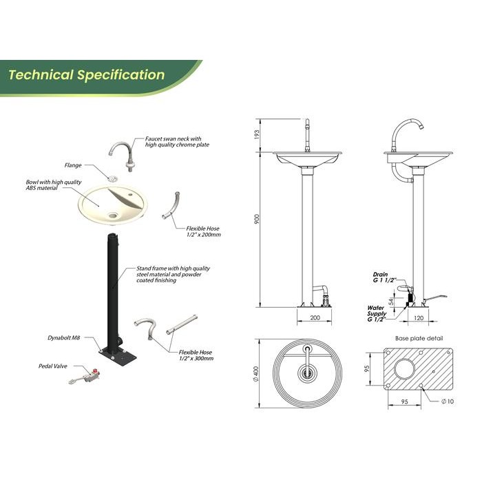 Limited Wastafel Tempat Cuci Tangan Injak Corona / Covid - Puwas