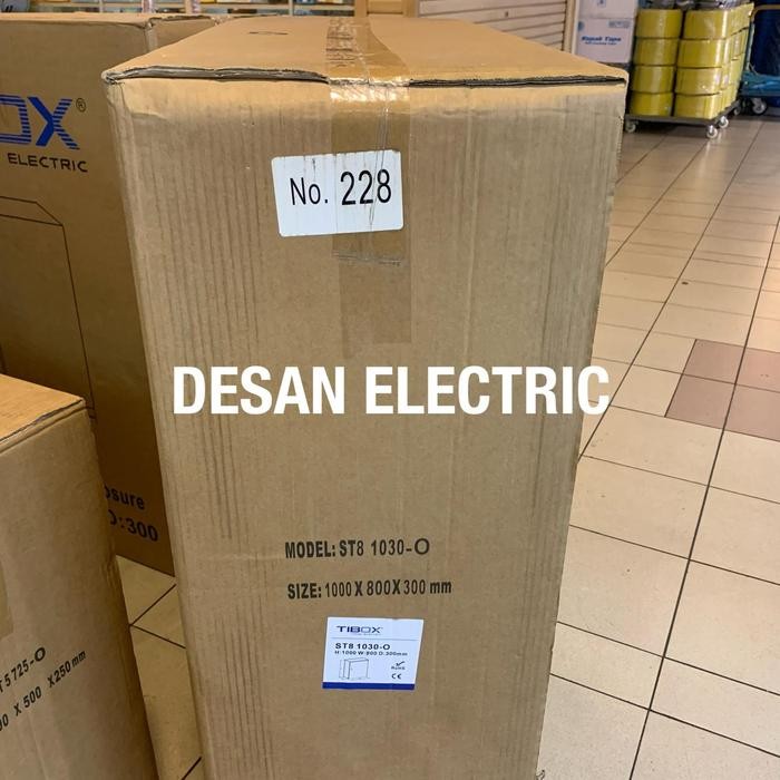 Tibox Sheet Steel Box Panel Besi Size 1000x800x300 mm Type T-10080/30