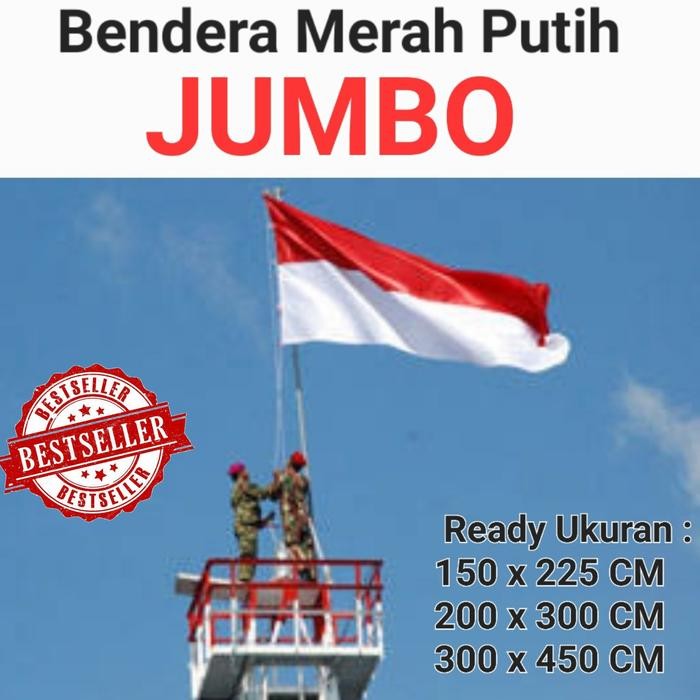 

Terlaris Bendera Merah Putih Jumbo Ready Aneka Ukuran Bahan Velez Premium SALE