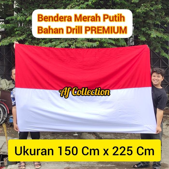

Terlaris Bendera Merah Putih Bahan Drill 150 cm x 225 cm PREMIUM SALE