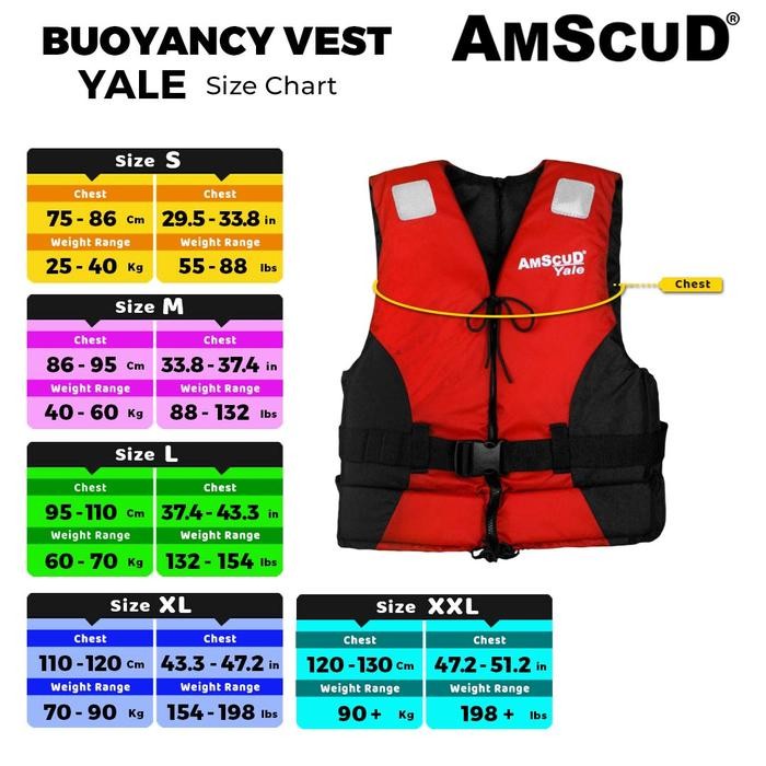 Terbaru Buoyancy Jacket Amscud Yale 995442 / Life Jacket / Pelampung Snorkling