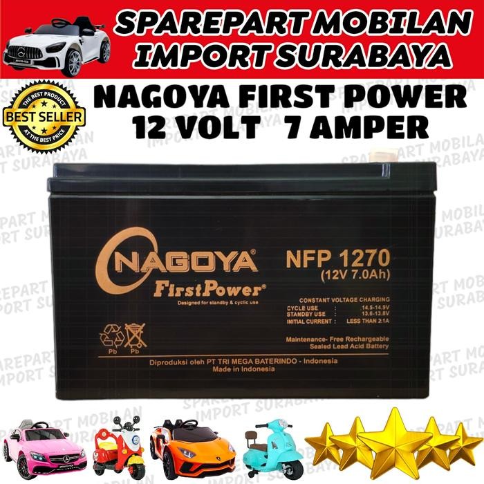 BATERAI VRLA NAGOYA 12V 7AH BATTERY 12 VOLT 7 AMPER AKI MOBIL MOBILAN
