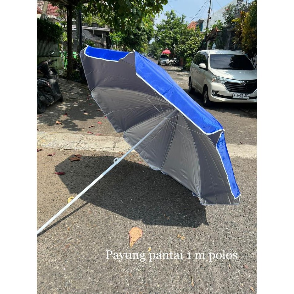 Payung Tenda Jualan Payung Taman Pantai Cafe Bazar Lapak Polos Tebal TB Diameter 200 cm