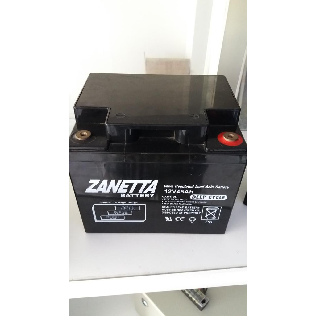 aki vrla gel 45ah 12v zanetta/ aki zanetta / aki