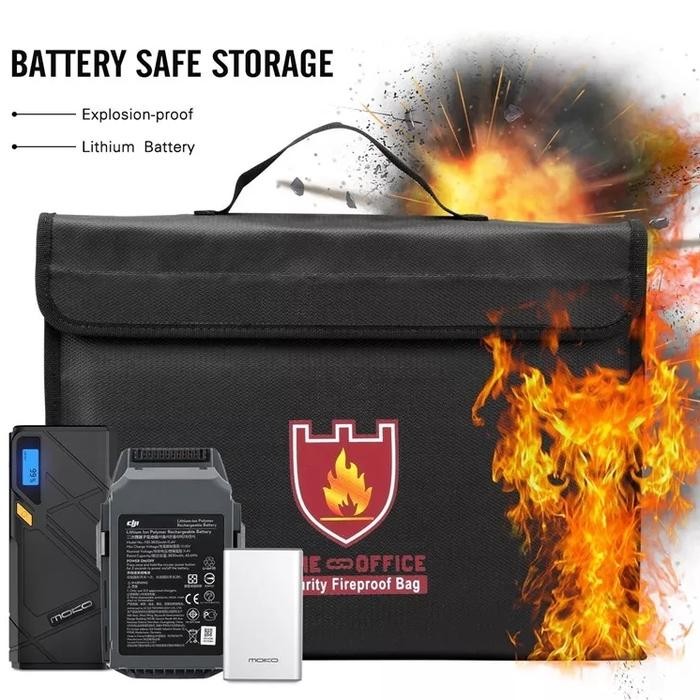 PREMIUM Tas/map dokumen tahan api anti air penyimpanan file uang dokumen penti