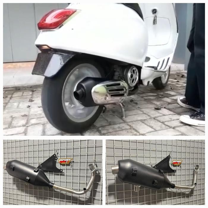 PREMIUM knalpot standar racing vespa for semua jenis vespa matic pnp