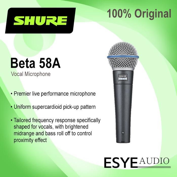 PREMIUM Shure Beta 58a BETA58 Beta58a MIcrophone Kabel Original