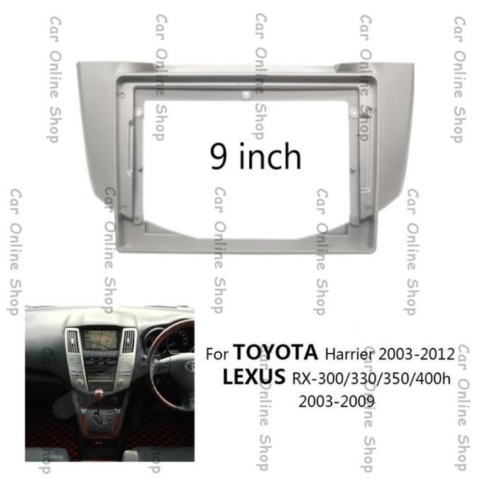 PREMIUM Frame Headunit 9 inch Lexus harrier harier Rx 300 330 350 2003 - 2008
