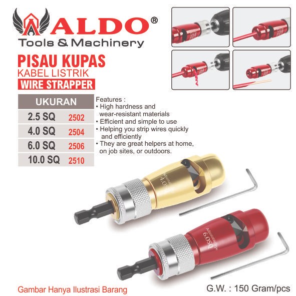 PREMIUM PISAU KUPAS KABEL LISTRIK / ALAT PENGUPAS KABEL KAWAT / PENGUPAS KAWAT LISTRIK UNTUK BOR