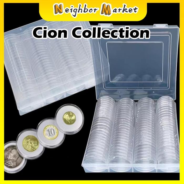 PREMIUM Kotak Koin/Kotak Koleksi Koin/Kotak Penyimpanan Koin Transparan/Kapasitas Besar untuk