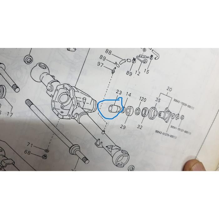 Original Spacer Gardan Depan Taft / Rocky Diesel 41231-87602 Kode 042
