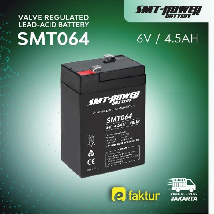 BATTERY LAMPU EMERGENCY / AKI KERING EMERGENCY LAMP SMT 6V 4,5AH