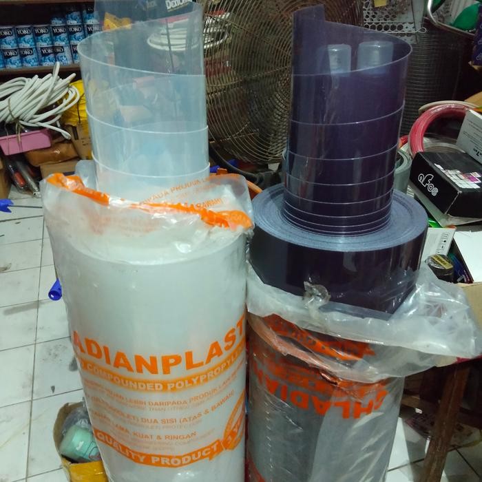 chladianplast transparan/ plastik penutup pagar