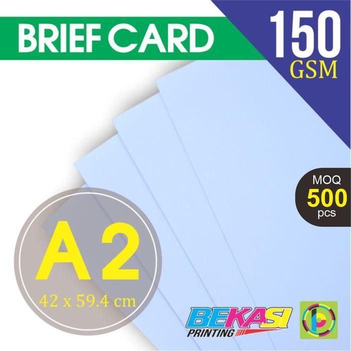 

500 LBR Kertas Gambar BC / Briefcard / Manila Uk. 42 x 59.4 cm (A2)